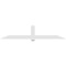Ekena Millwork Eugene Architectural Grade PVC Gable Bracket, 108"W x 22 1/2"H x 2"D x 6"F, 5/12 Pitch GBP108X23X0206EUG00 - alternate 2